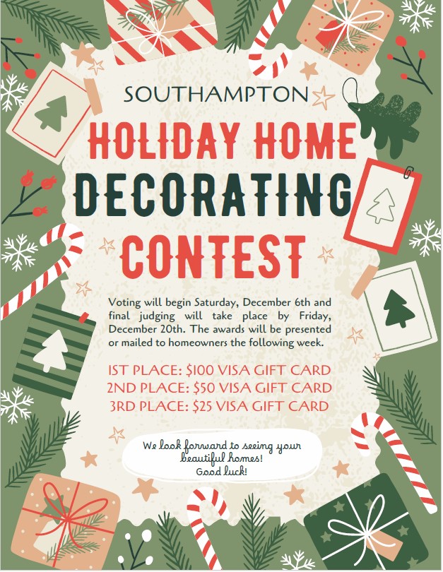 2024 Holiday Decorations Contest Flyer